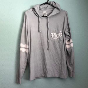 Oversized pink hoodie